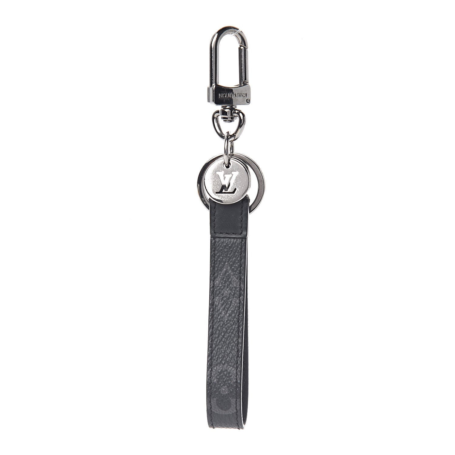 Louis Vuitton Monogram Eclipse Dragonne Bag Charm Key Holder 1 of 2