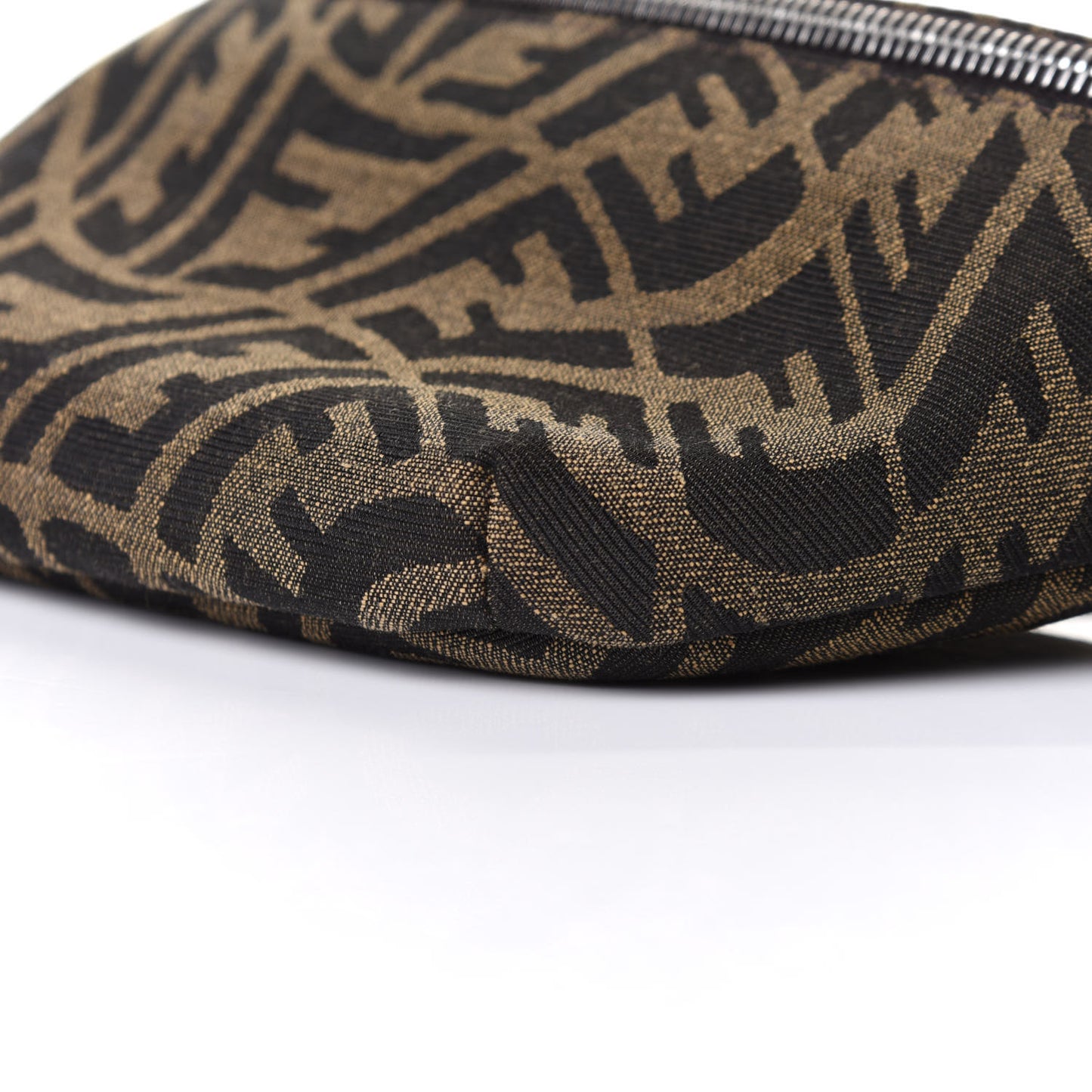 X SARAH COLEMAN Fabric Jacquard Vitello Century Matte FF Vertigo Kids Belt Bag Moro Black