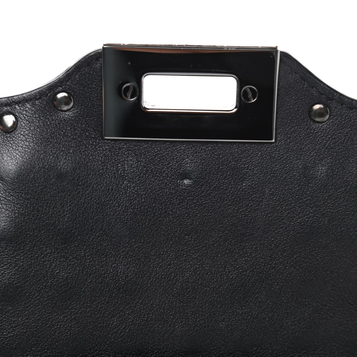 Vitello Mini Rockstud All Over Flap Saddle Crossbody Bag Black