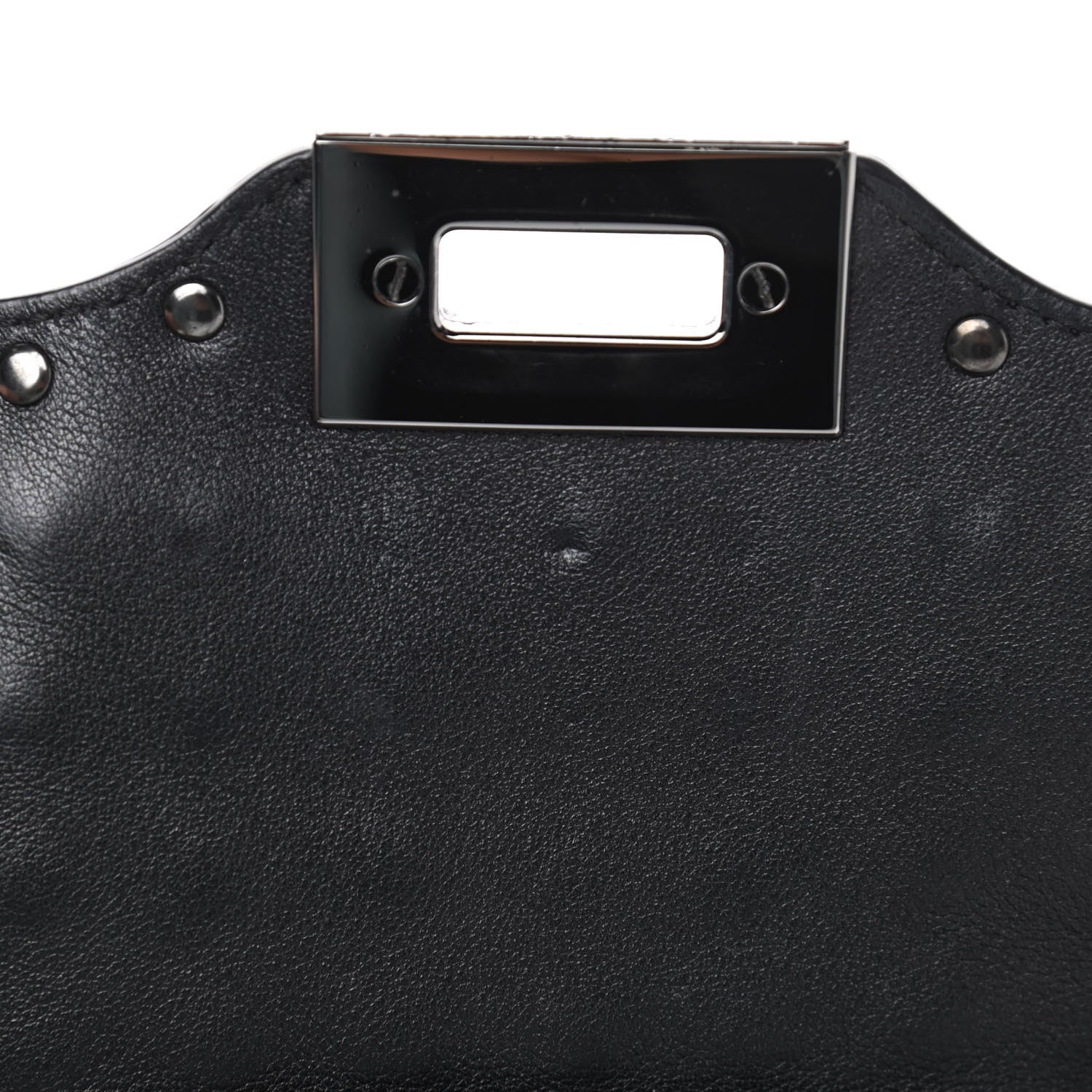 Valentino Garavani Vitello Mini Rockstud All Over Flap Saddle Crossbody Bag Black 5 of 5