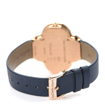 Van Cleef & Arpels 18K Rose Gold Satin Diamond Bezel Onyx 40mm Alhambra Talisman Quartz Watch 3 of 7