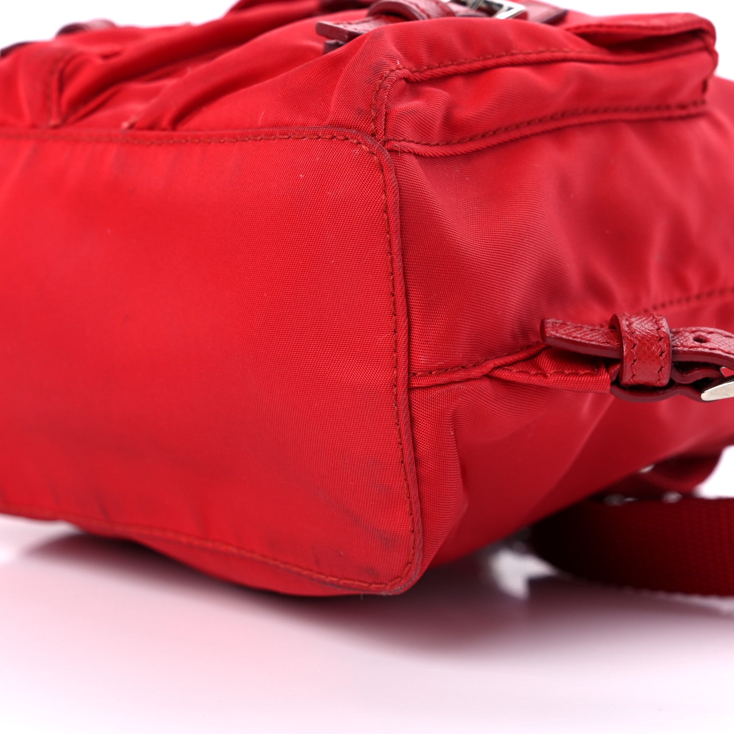 Prada Nylon Vela Mini Crossbody Backpack Rosso 9 of 10