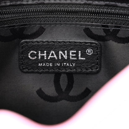 Chanel Calfskin Quilted Cambon Pochette Pink Black 6 of 12