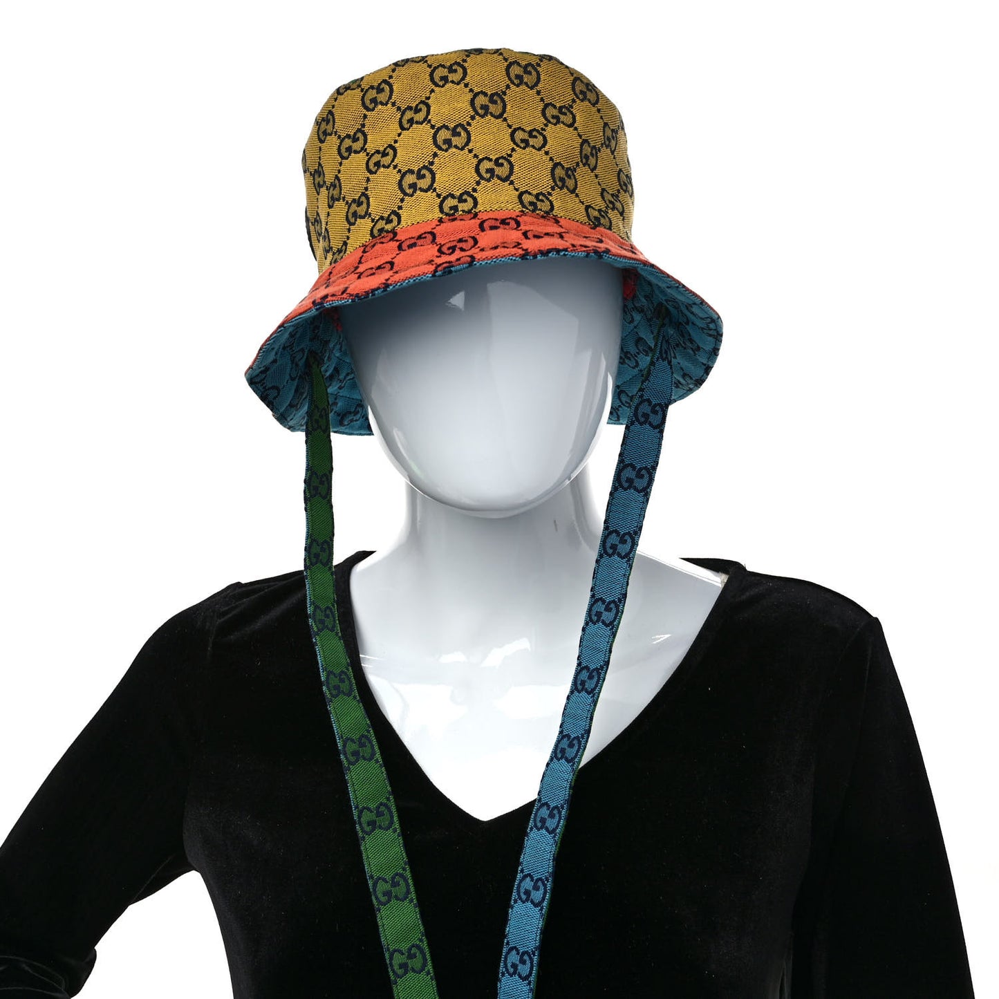 Monogram Multicolor Reversible Bucket Hat Yellow Multicolor