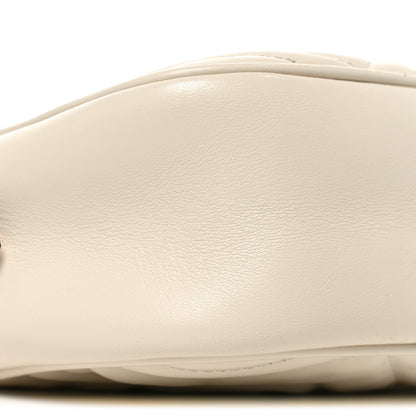 Gucci Calfskin Matelasse Small GG Marmont Chain Shoulder Bag White 8 of 12