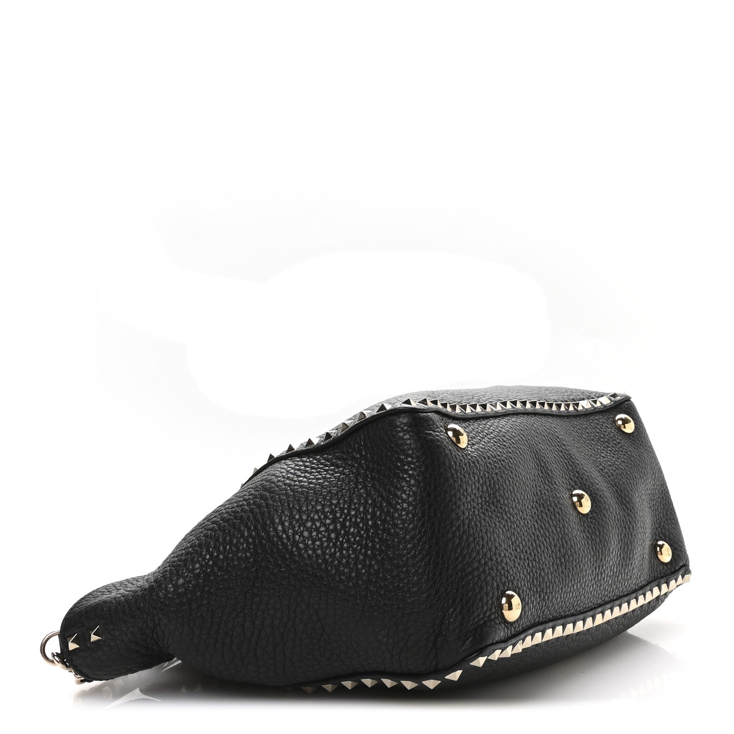 Valentino Garavani Vitello Medium Rockstud Tote Black 4 of 9