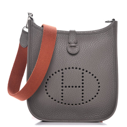 Hermes Taurillon Clemence Amazone Evelyne TPM Etain Cuivre 1 of 7