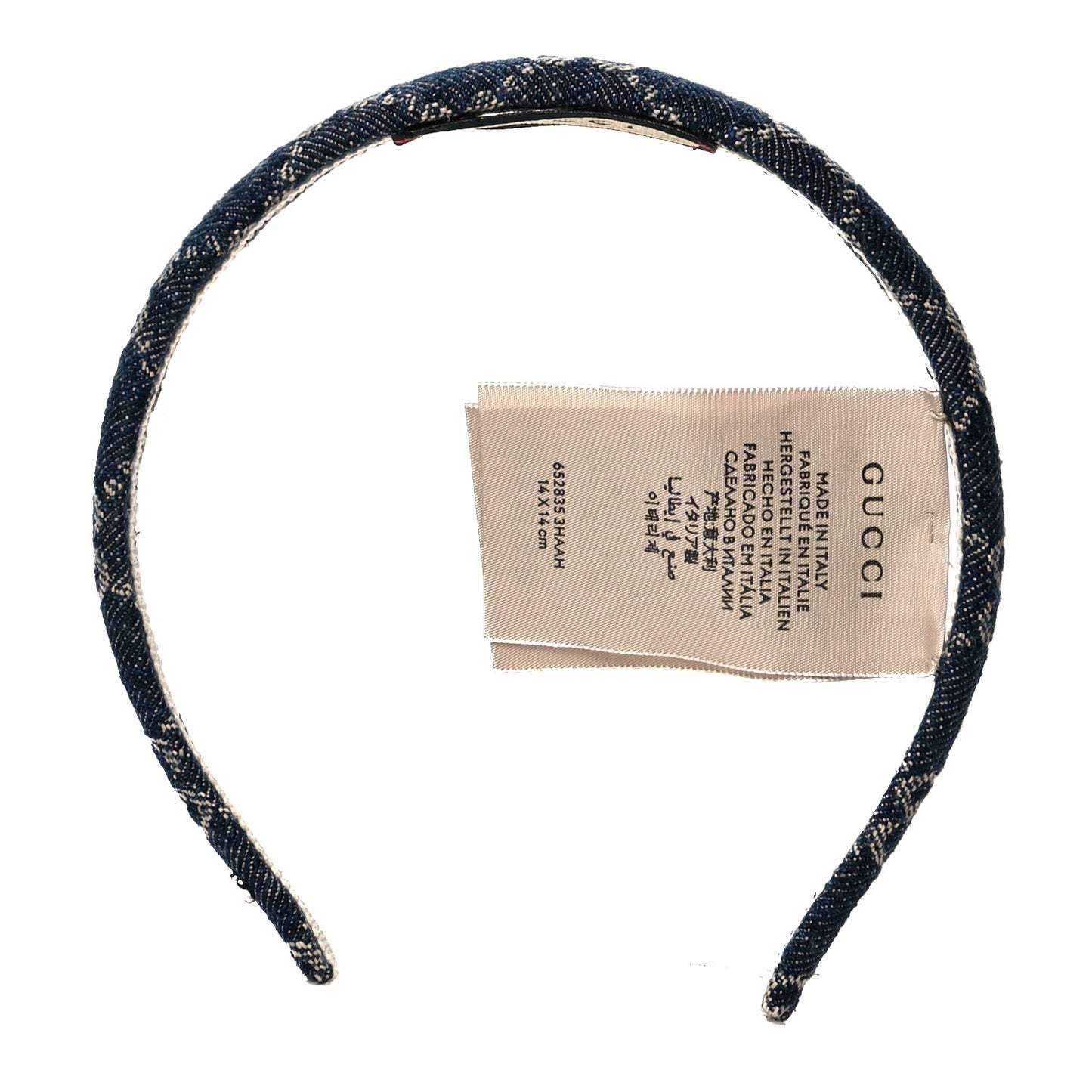Denim Monogram Headband