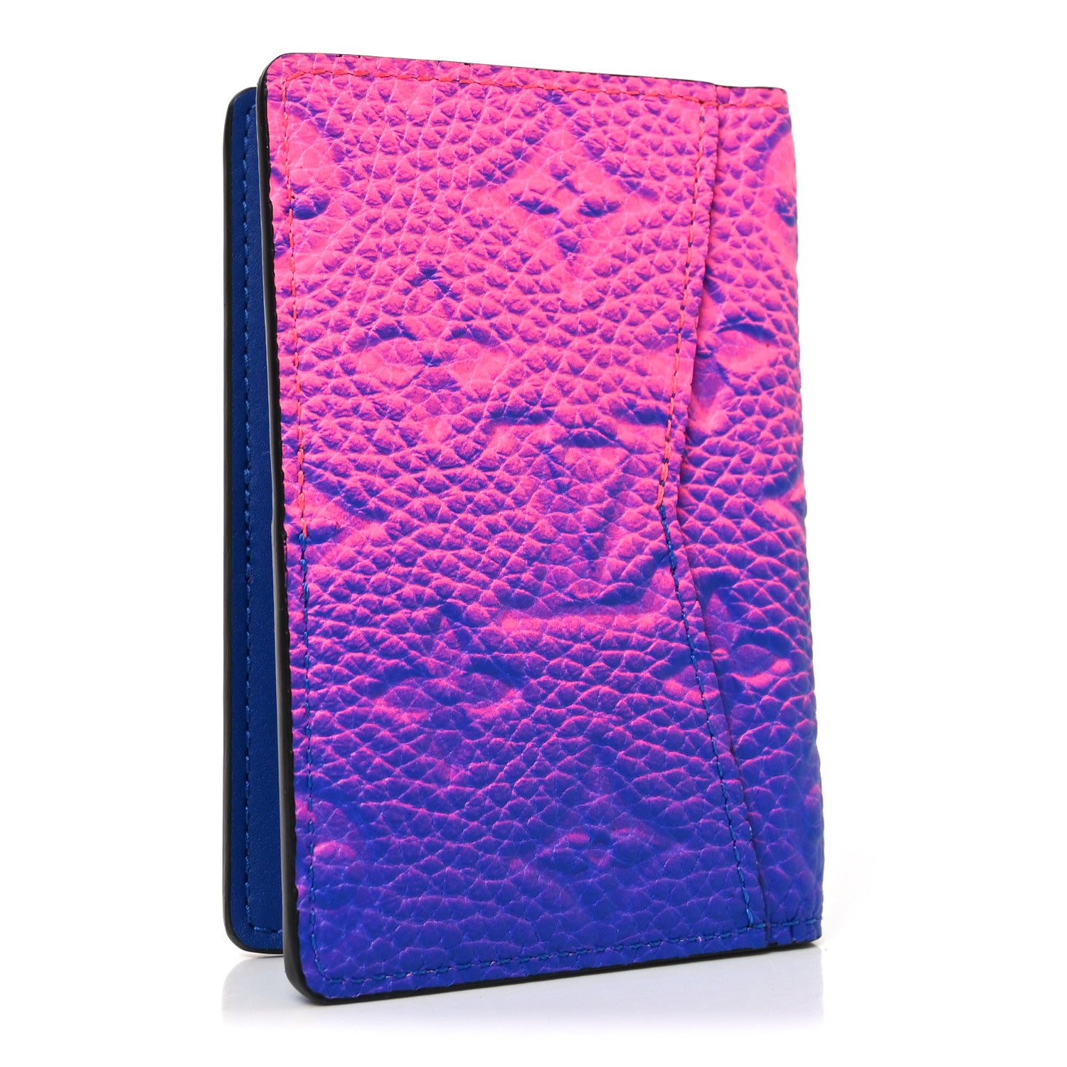 Louis Vuitton Taurillon Illusion Pocket Organizer Bleu Rose 3 of 7