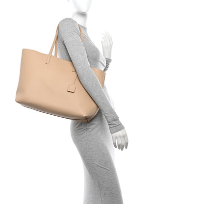 Saint Laurent Calfskin Large Shopping Tote Dark Beige 2 of 15