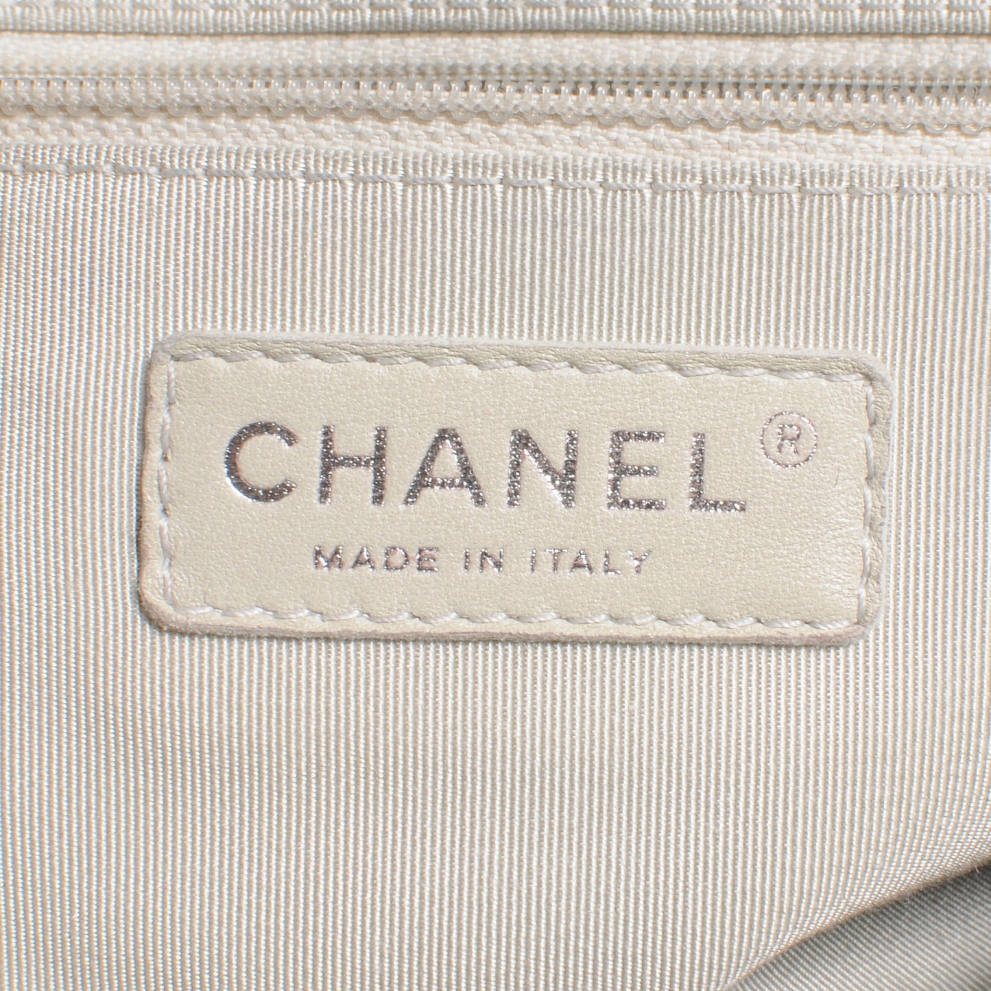 Leather Chain Around Large Messenger Navy