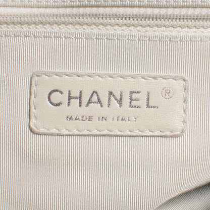 Chanel Leather Chain Around Large Messenger Navy 7 of 8