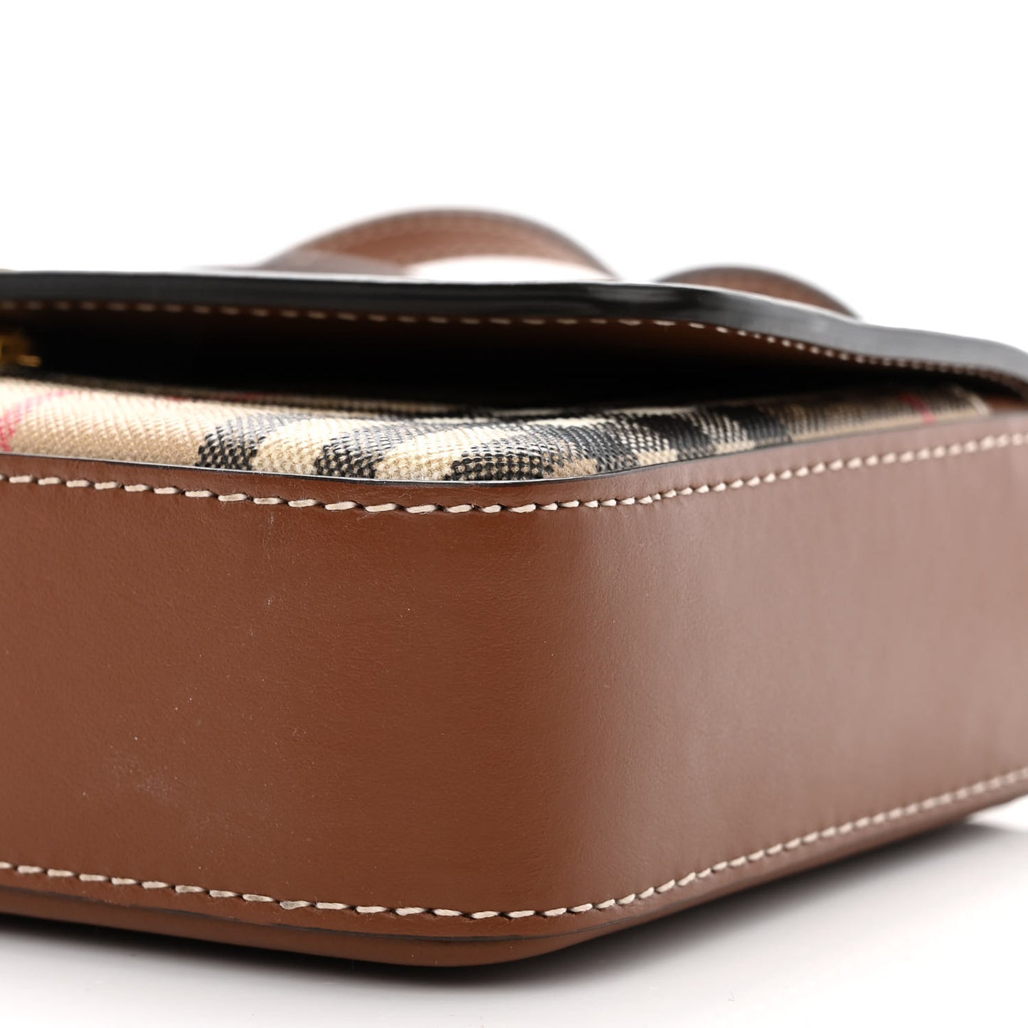Calfskin Vintage Check New Hampshire Bag Archive Beige Tan