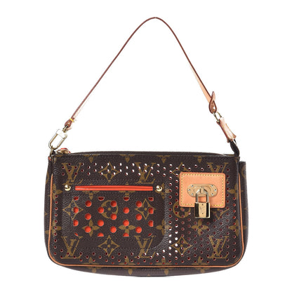 Louis Vuitton Monogram Perforated Pochette Accessories Bag Orange 1 of 10