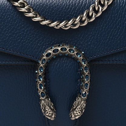 Gucci Dollar Calfskin Crystal Mini Dionysus Shoulder Bag Blue Agata Montana Sapphire 8 of 10