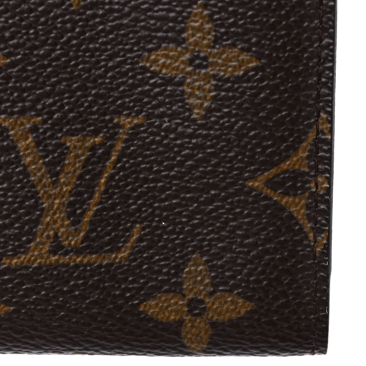 Monogram Simple Checkbook Holder Wallet Cover