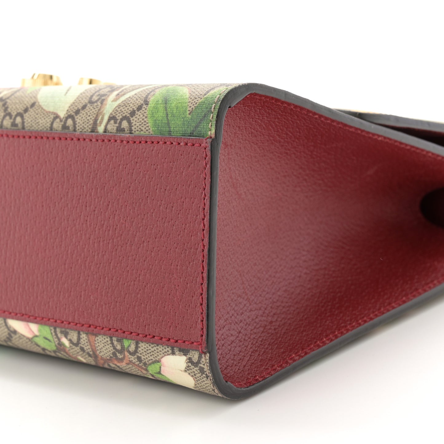 GG Supreme Monogram Tian Medium Padlock Shoulder Bag Beige Multicolor New Acero