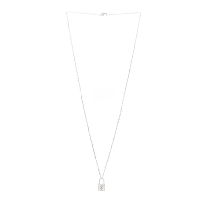 Louis Vuitton Sterling Silver Lockit Necklace 3 of 6