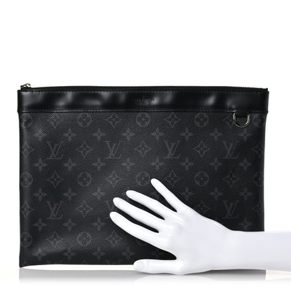 Louis Vuitton Monogram Eclipse Discovery Pochette GM 2 of 8