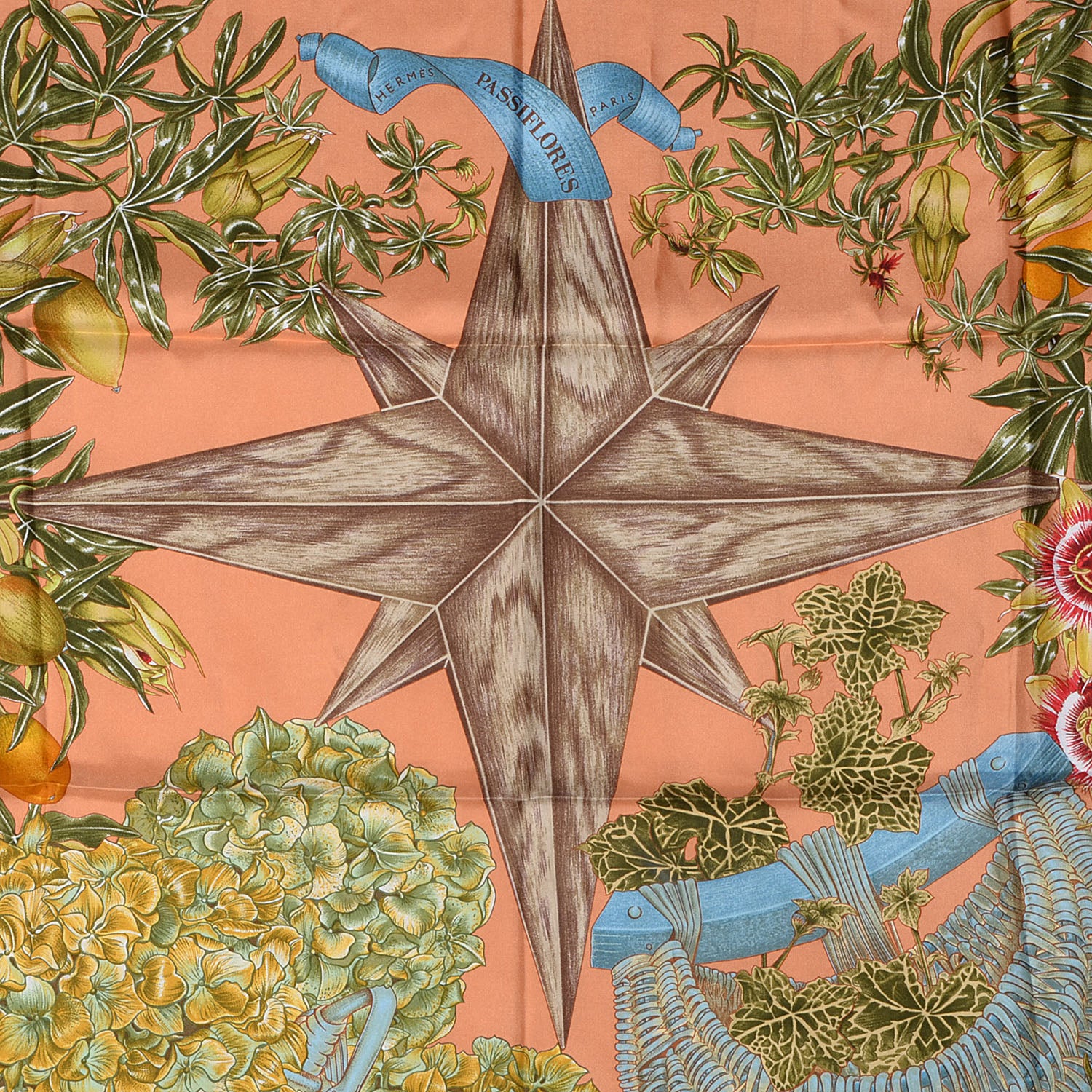 Hermes Silk Passiflores Scarf 90 1 of 4