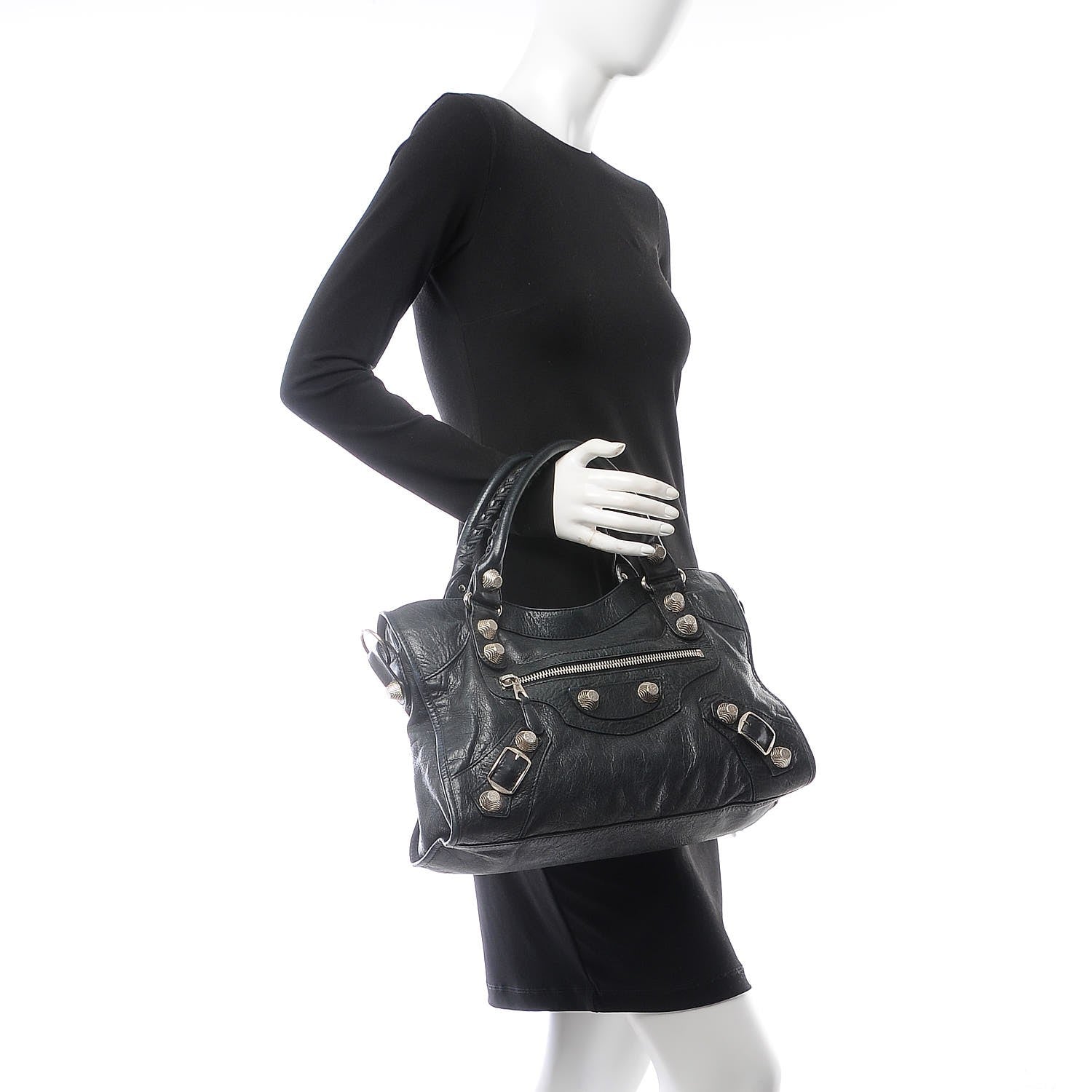 Balenciaga Agneau Giant 21 Silver Hardware City Black 3 of 14