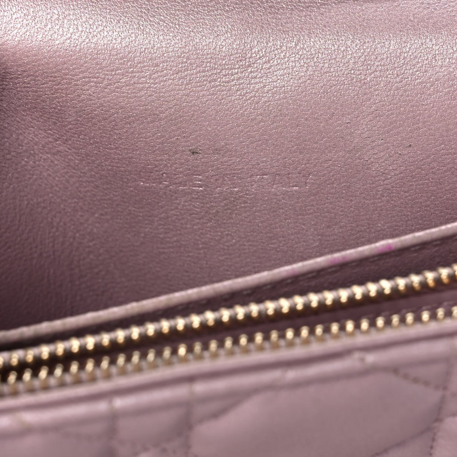 Christian Dior Pearly Lambskin Cannage Miss Dior Promenade Pouch Lotus 7 of 16
