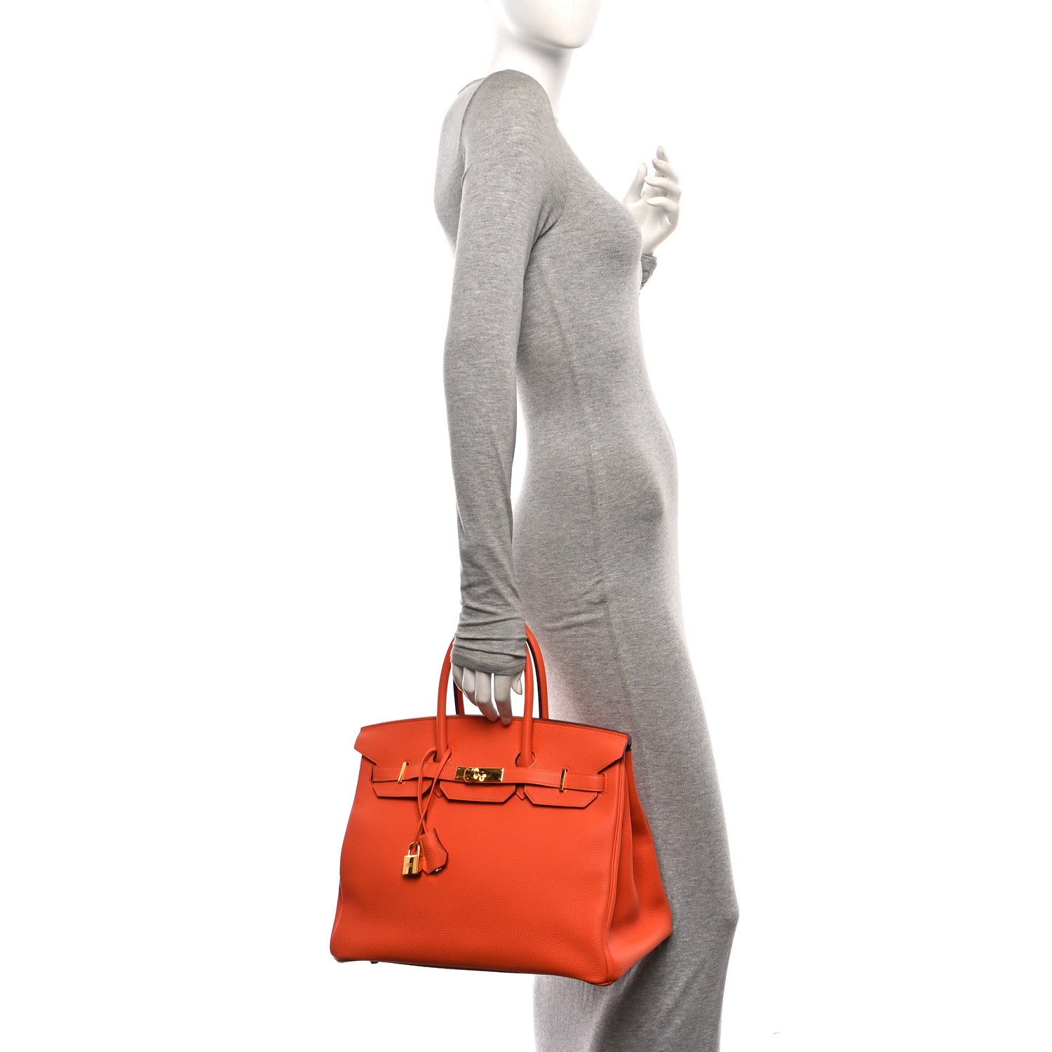 Hermes Togo Birkin 35 Orange 2 of 10