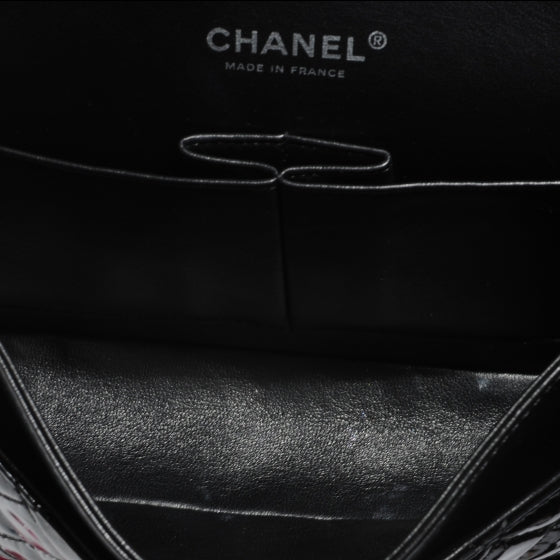 Chanel Patent Medium Double Flap Black 8 of 9
