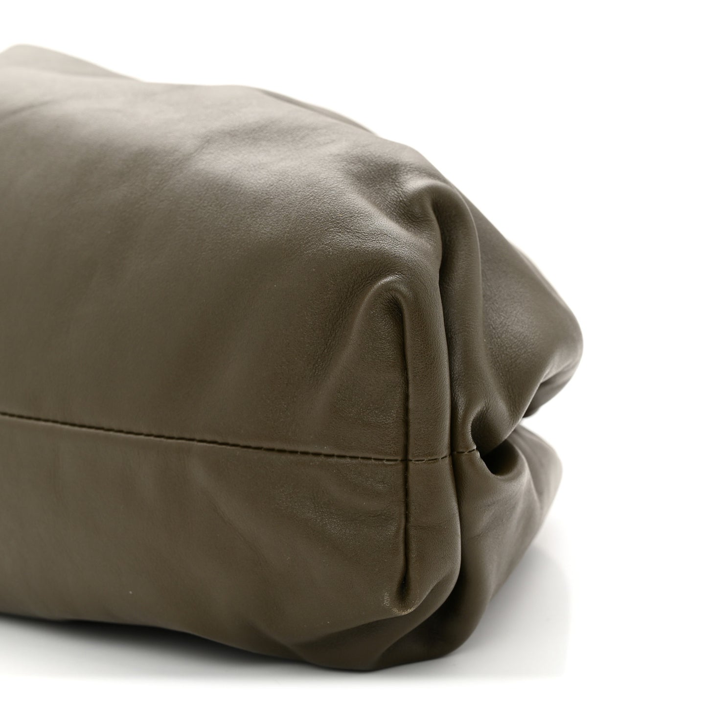 Smooth Butter Calf The Pouch Oversized Clutch Mustard