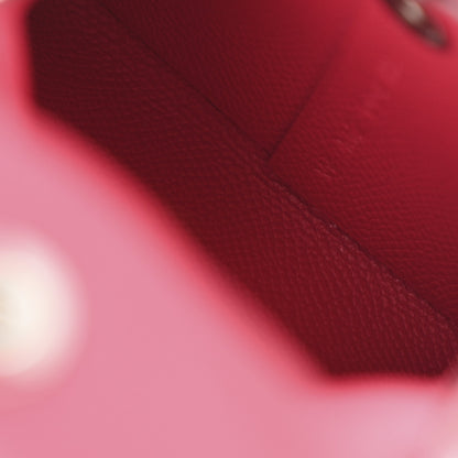 Hermes Madame Calfskin Bastia Coin Purse Rose Extreme 5 of 8