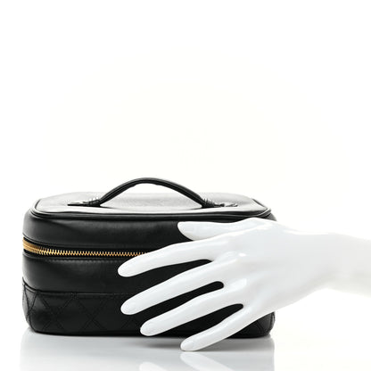 Chanel Lambskin Vanity Cosmetic Case Black 2 of 14