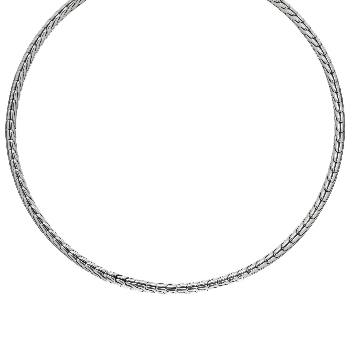 Sterling Silver Coil Choker Necklace