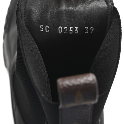 Louis Vuitton Calfskin Ruby Flat Ankle Boots 39 Black 9 of 9