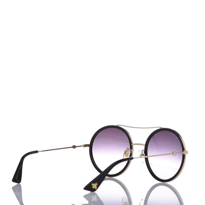 Gucci Round Frame Sunglasses GG0061S Black 4 of 7