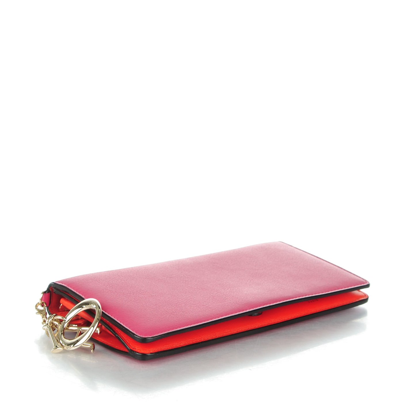 Smooth Calfskin Diorissimo Wallet Pink Red