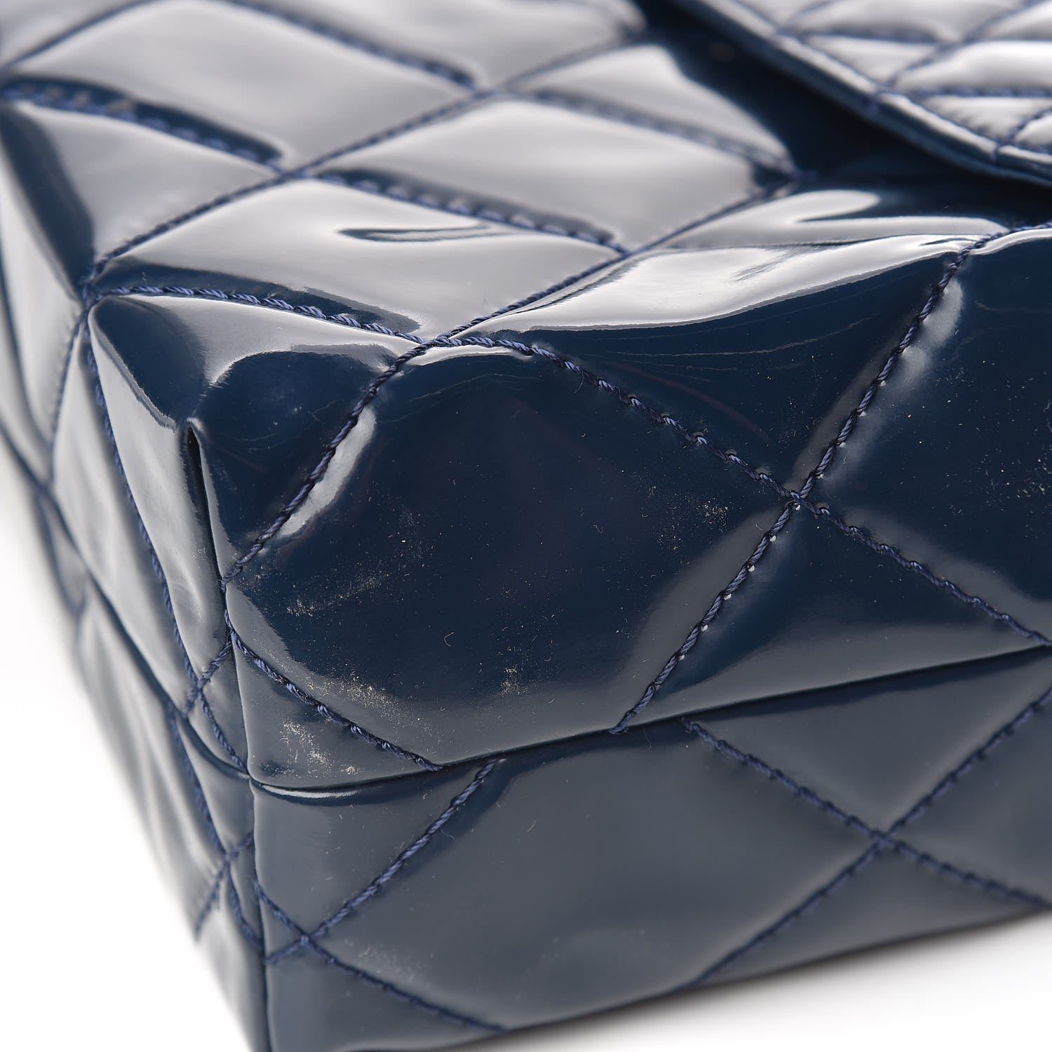 Chanel Vinyl Quilted In the Business Flap Bag Blue 10 of 12