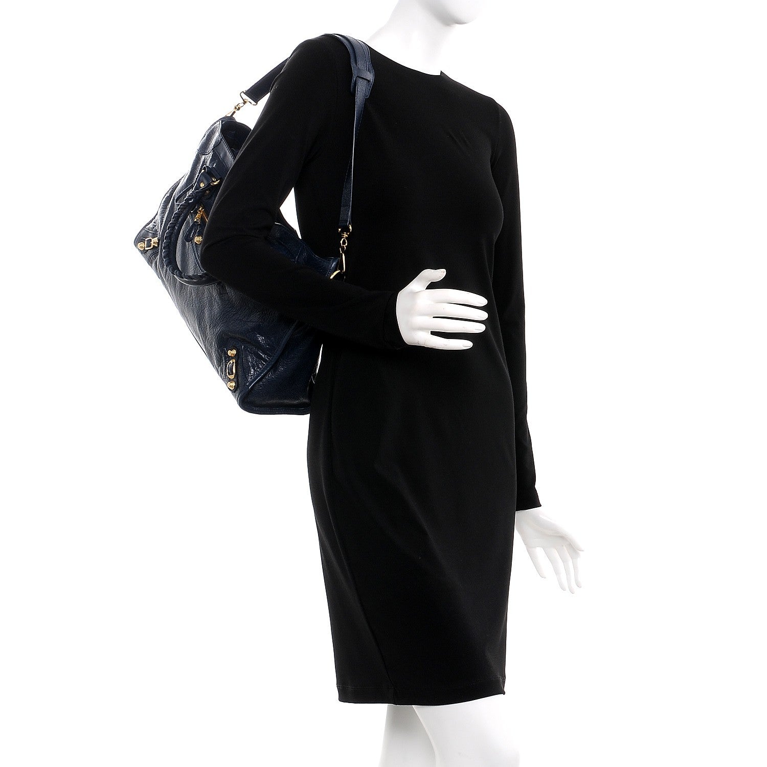 Balenciaga Agneau Giant 12 Gold Hardware City Bleu Obscur 2 of 7