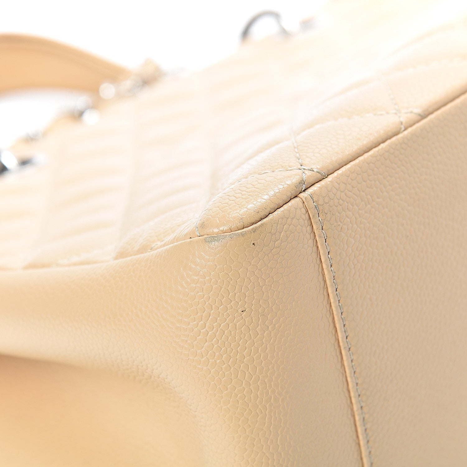 Chanel Caviar Quilted Grand Shopping Tote GST Beige 9 of 27