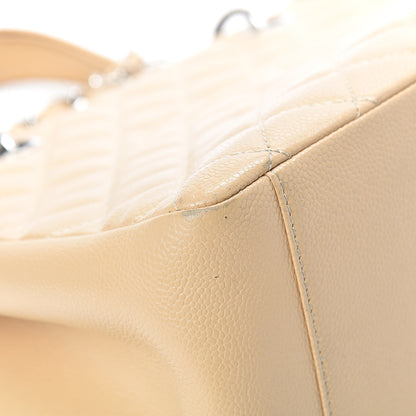 Chanel Caviar Quilted Grand Shopping Tote GST Beige 9 of 27