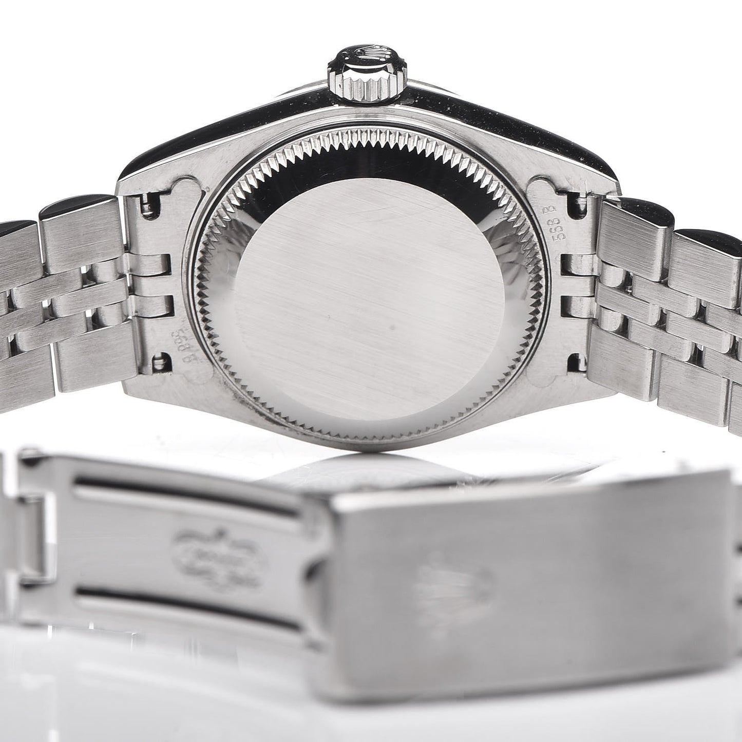 Stainless Steel 18K White Gold Diamond 26mm Oyster Perpetual Datejust Watch Silver Jubilee 79174