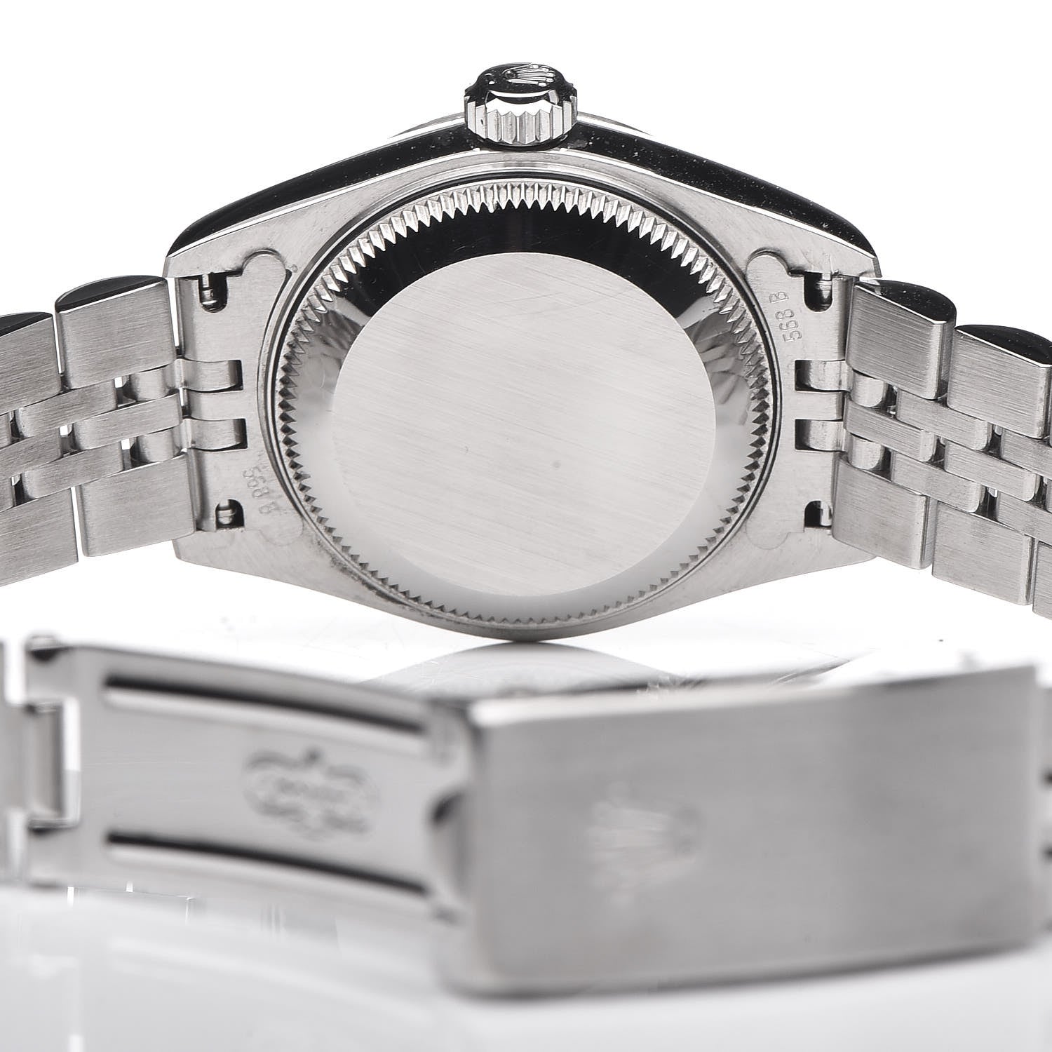 Rolex Stainless Steel 18K White Gold Diamond 26mm Oyster Perpetual Datejust Watch Silver Jubilee 79174 6 of 8
