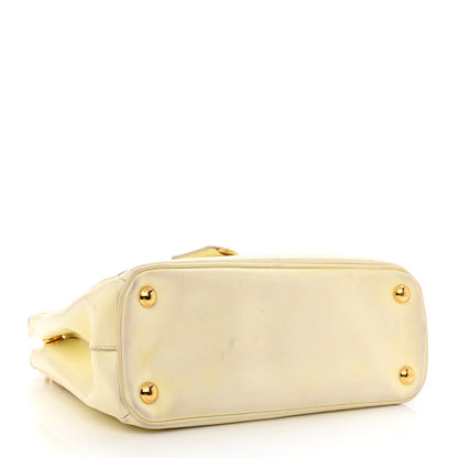 Prada Saffiano Vernice Mini Galleria Double Zip Tote Bianco 4 of 17