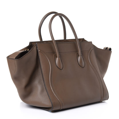 Celine Supple Calfskin Medium Phantom Luggage Taupe 2 of 4