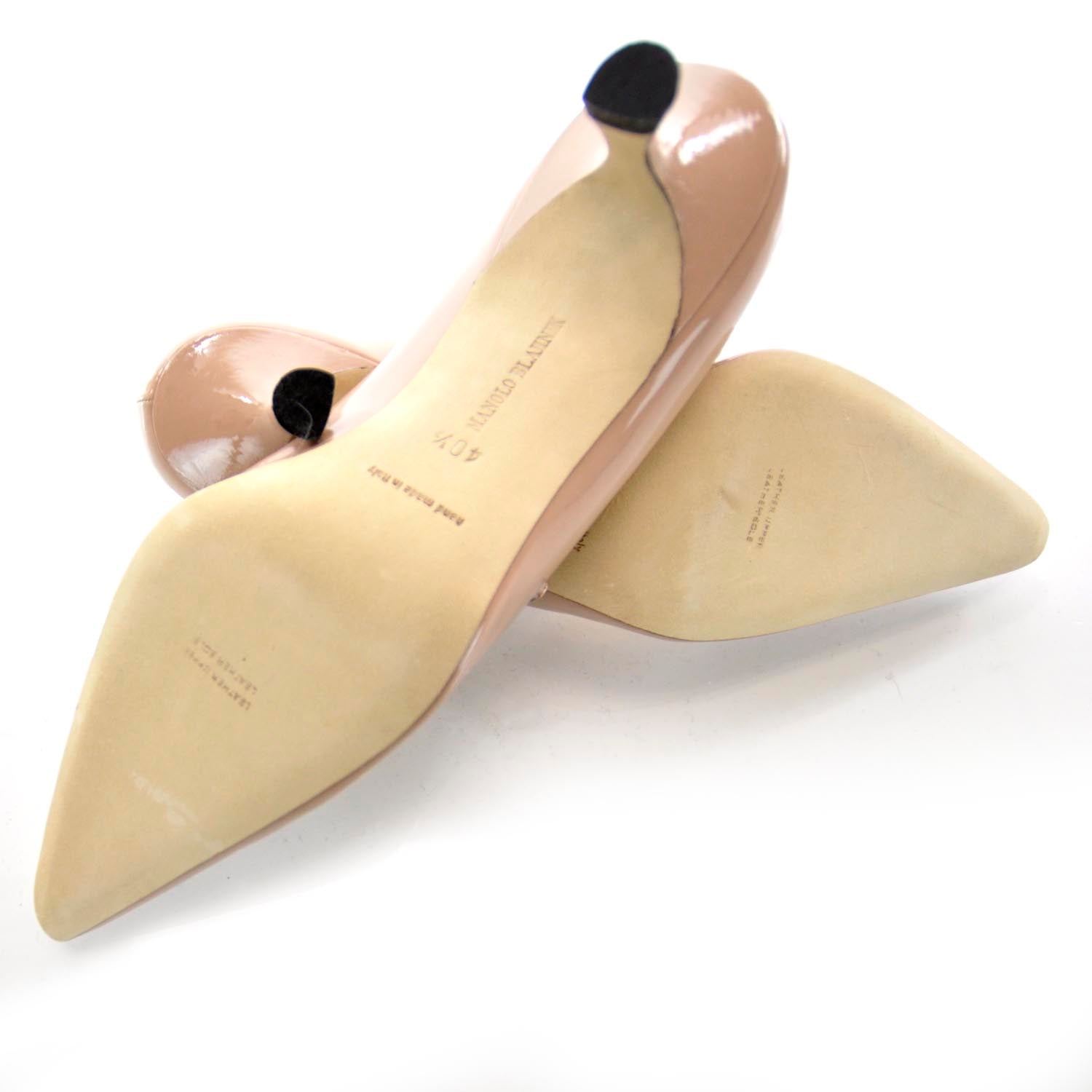 FASHIONPHILE MANOLOBLAHNIKPatentMaryJaneKittenHeels40.5 4 of 6