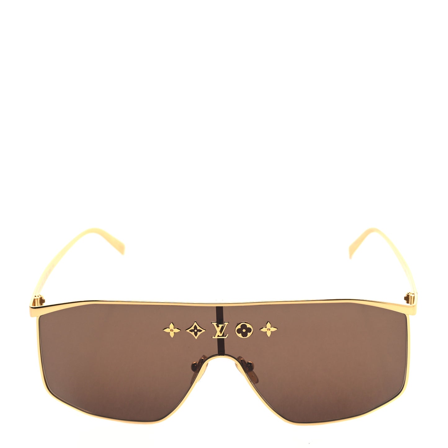 Metal LV Golden Mask Sunglasses Z1717U Gold