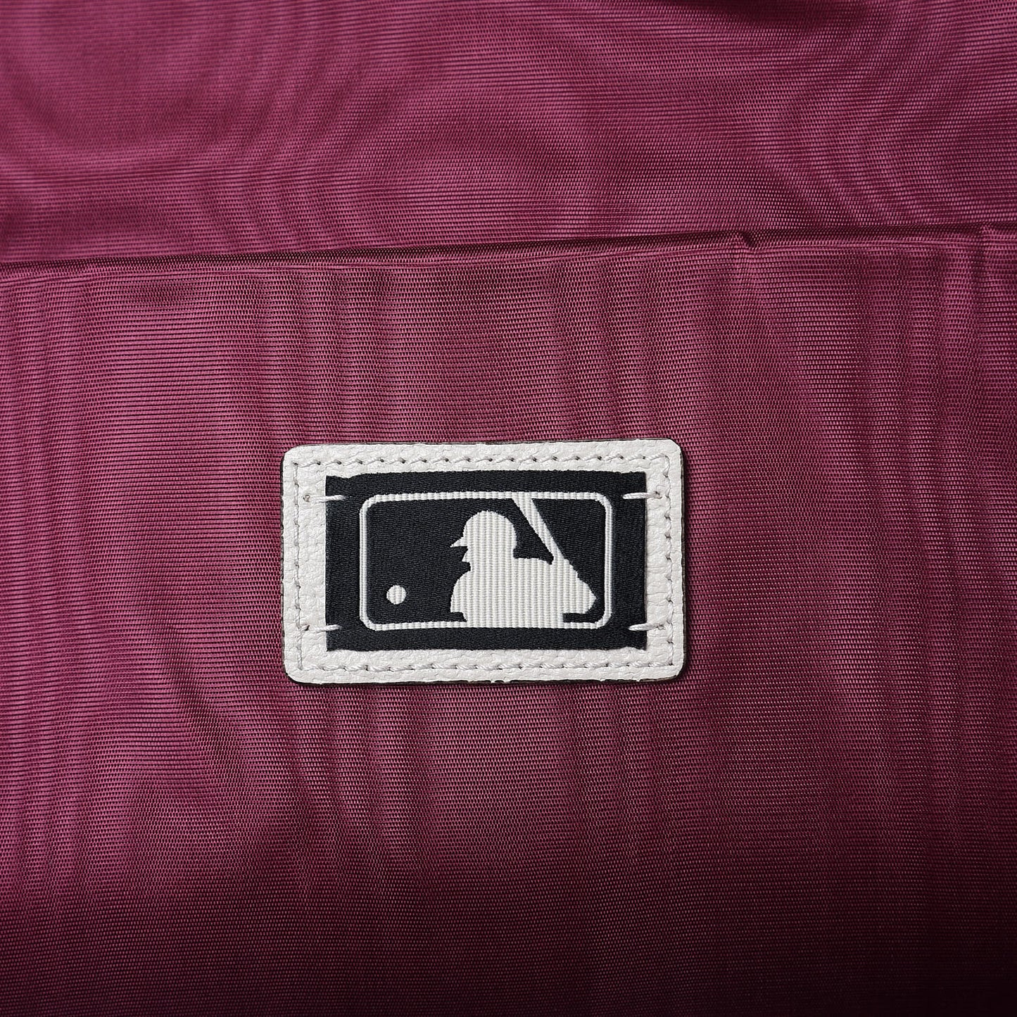 X MLB Satin Floral Print NY Yankees Patch Backpack Ivory Green