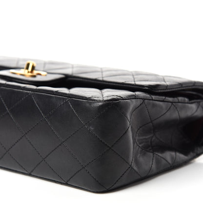 Chanel Lambskin Quilted Medium Double Flap Black 7 of 17