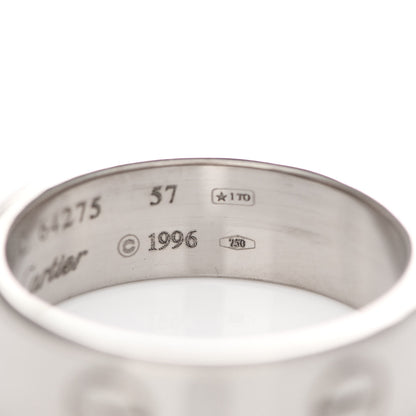 Cartier 18K White Gold 6mm LOVE Ring 57 8 5 of 5
