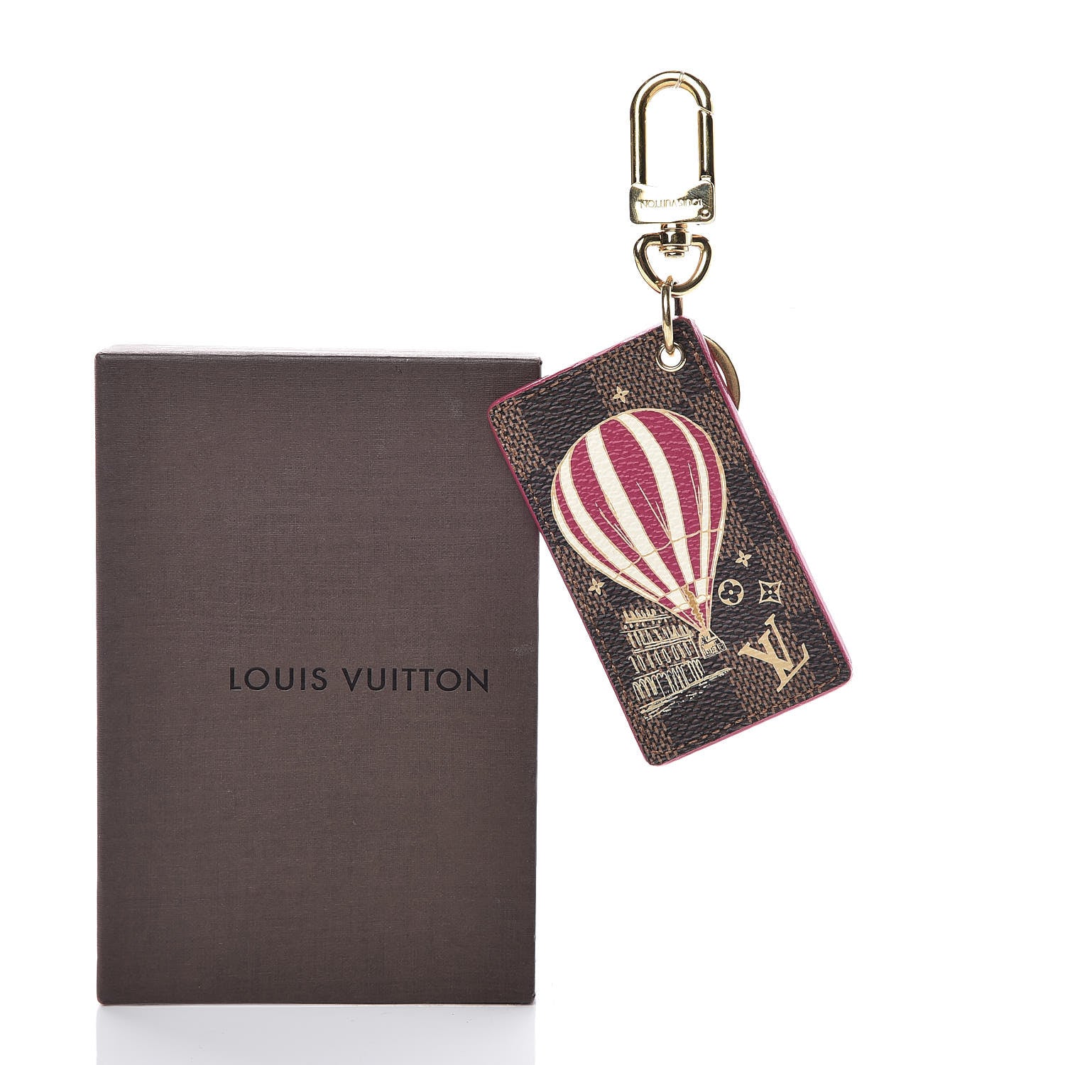 Louis Vuitton Damier Ebene Illustre Air Balloon Bag Charm Grenade 4 of 4