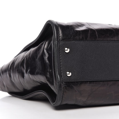 Chanel Glazed Calfskin Small Deauville Tote Black 6 of 10